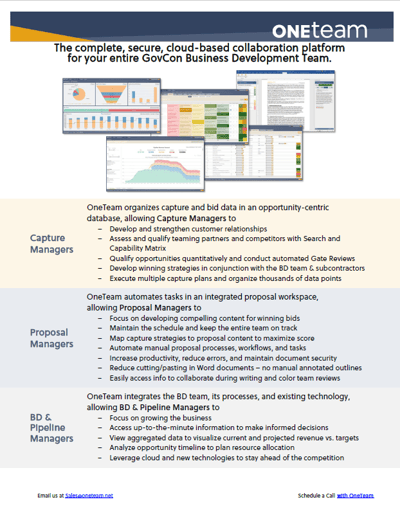 OneTeam 2 page capability thumbnail 2